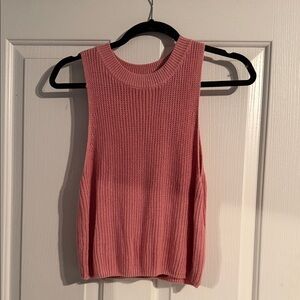 Reformation Pink Knit Tank Top - Size Medium
